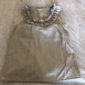 J.Crew ruffle neck top